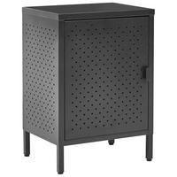 BÜROSCHRANK Metall Schwarz Mataur - Schwarz, Metall (40/57/30cm) - Beliani