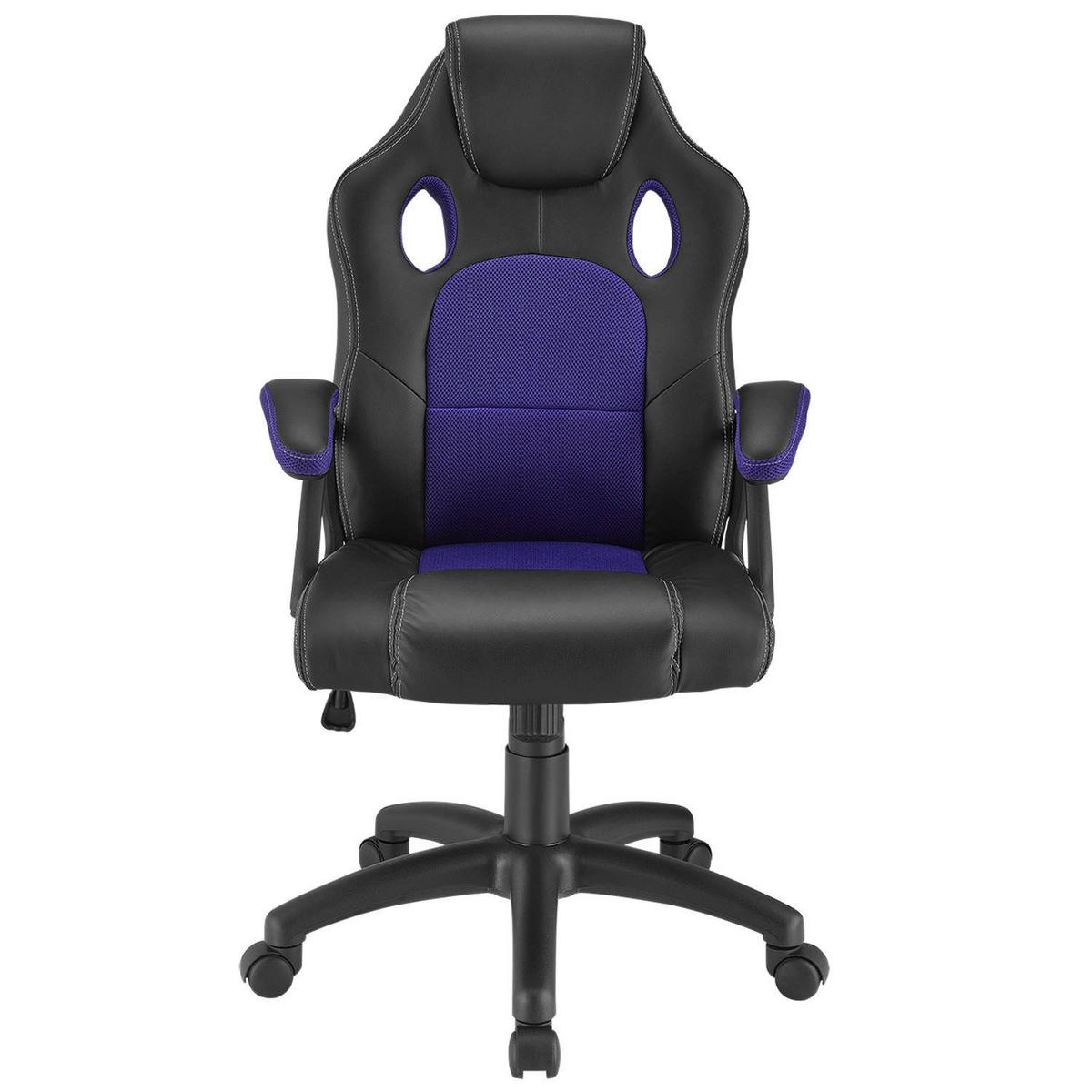 SCHREIBTISCHSTUHL Montreal Violett - Violett, Textil (47/111/52cm) - Juskys