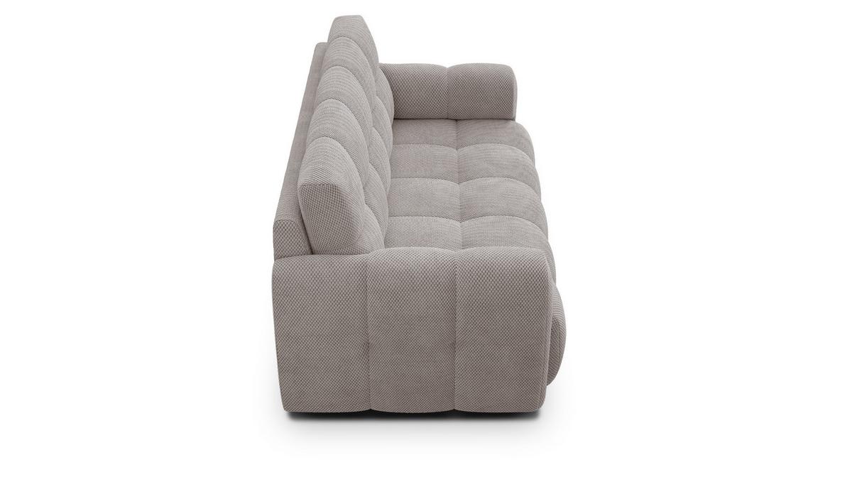 SOFA MELLOW 2,5-Sitzer, beige - Beige/Schwarz, Holz/Textil (183/87/98cm) - Wozimo