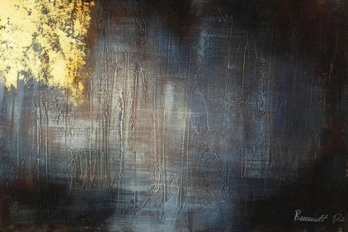 ACRYLBILD HANDGEMALT 80/120 cm - Blau, Holz/Textil (80/120cm) - KUNSTLOFT
