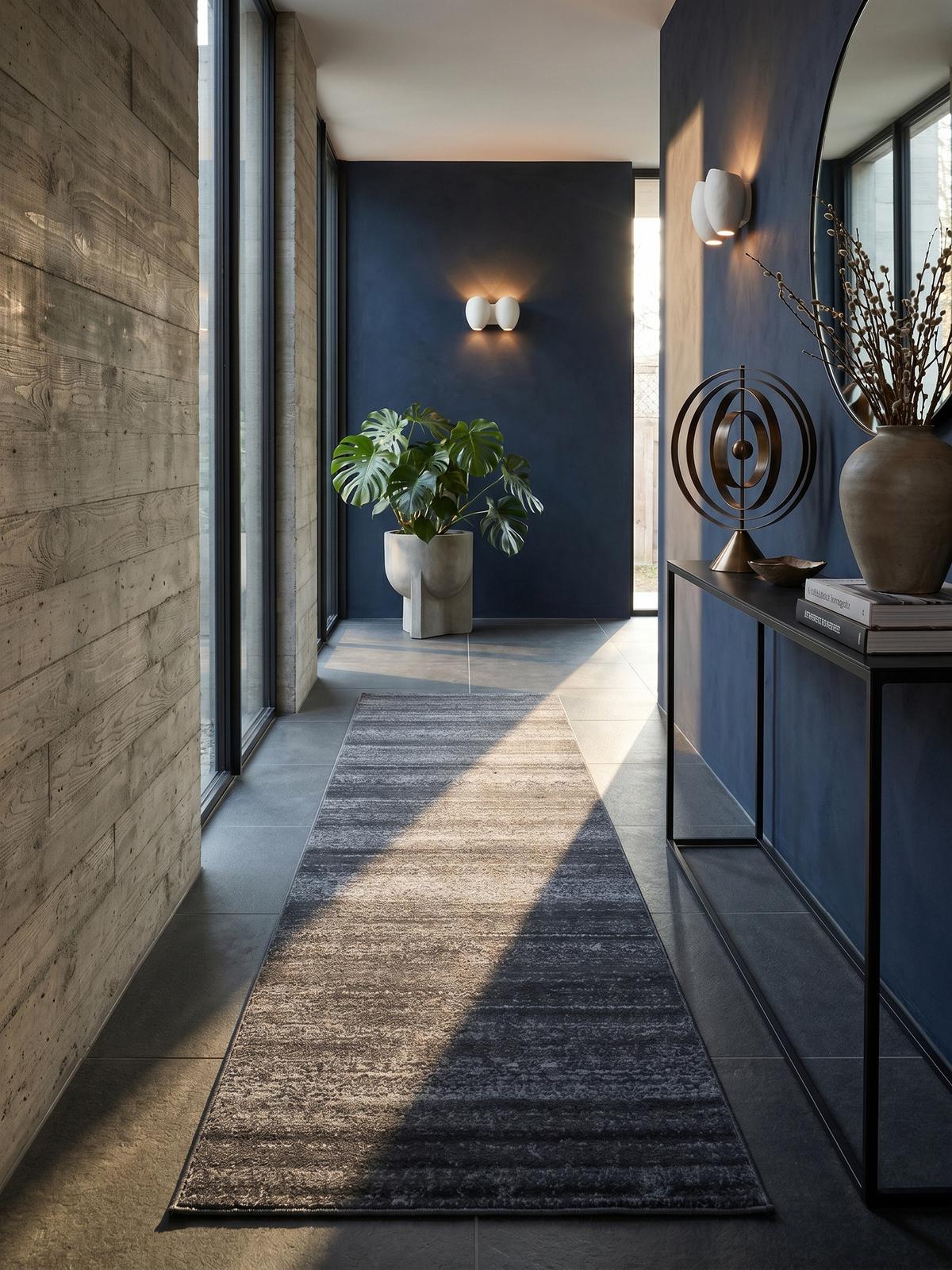 KURZFLORTEPPICH INN, einfarbig, Grau, 80 x 300 cm - Grau, Textil (300/80cm) - KADIMA DESIGN
