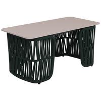 LOUNGETISCH eckig Grün, Cremeweiß - Weiß/Grün, Metall (45/90/43cm) - MCW