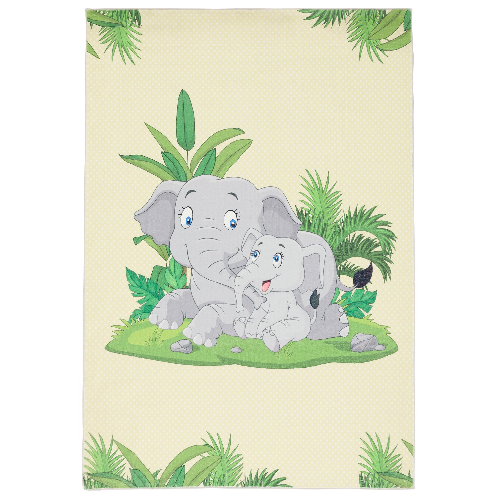 FELLTEPPICH PLUSH KIDS ELEFANT - Multicolor, Textil (160/230cm) - Pergamon