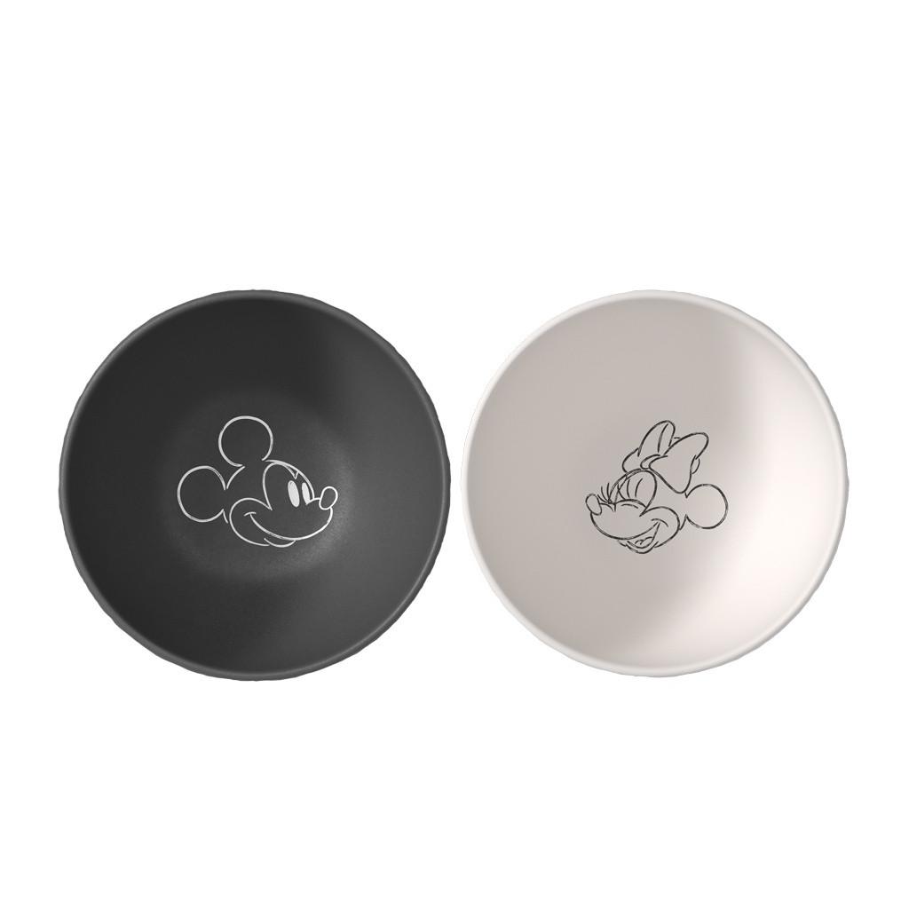 MÜSLISCHALEN Manufacture Rock – Mickey Mouse schwarz-weiß ø 14 cm 2er Set - Schwarz/Weiß, Keramik (14cm) - Villeroy & Boch