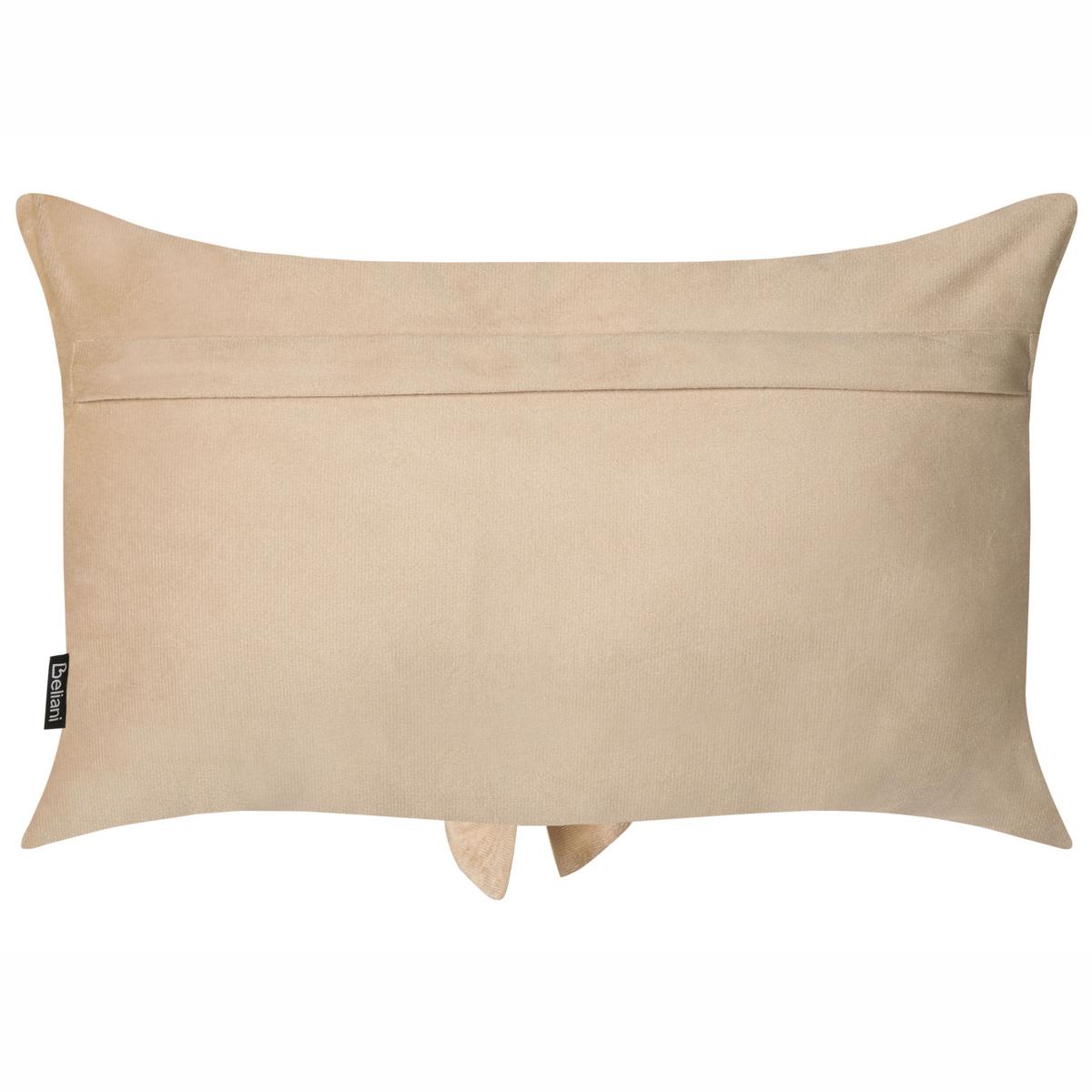 DEKOKISSEN 2er-Set Beige 30/50 cm Belle - Beige, Textil (50/30cm) - Beliani