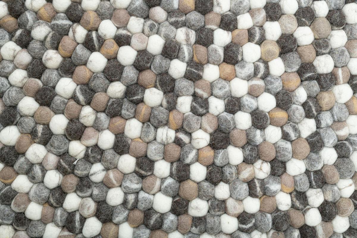 FILZTEPPICH Felty 120x120 cm - Naturfarben, Textil (120/120cm) - THEKO
