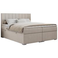 BOXBETT ALLY 160/200 Beige Struktur - H3 - Beige, Holz/Textil (160/200cm) - MKS