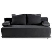 SCHLAFSOFA Bento 3-Sitzer mit Schlaffunktion, Grau - Grau, Textil (200/93/98cm) - Beautysofa