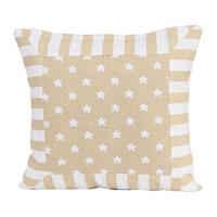 PATCHWORK-KISSENHÜLLE Sterne 45/45 cm - Beige, Textil (45/45cm) - Homescapes