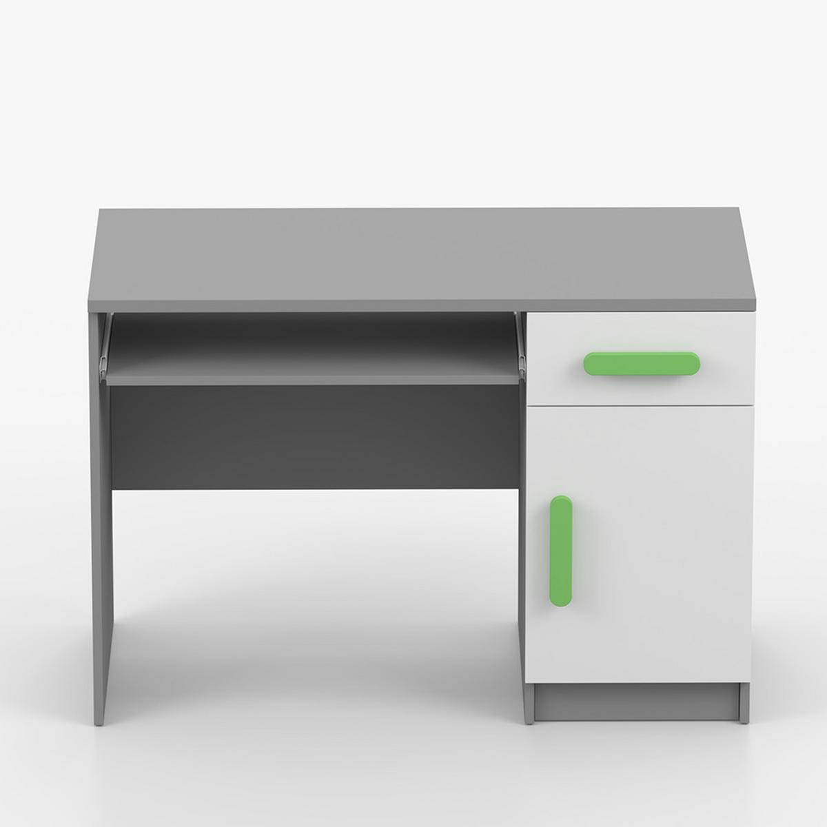 KINDERSCHREIBTISCH Jonas II 08 110 cm, 110/75/50, grau - Grau, Holzwerkstoff (110/75/50cm) - imoebel24