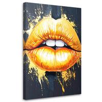 LEINWANDBILD Popkultur 40x60cm - Goldfarben, Textil (40/60cm) - Feeby