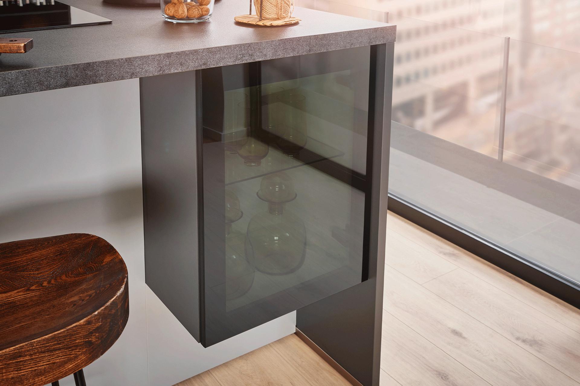 Pino Küche in Grau/Graphitfarben