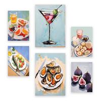 POSTER Set Mit 6 Essen A3 & A4 Rahmenlos - Klar, Papier (29/3cm) - Nacnic