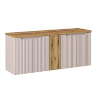 WASCHTISCHUNTERSCHRANK 140cm Riva Kaschmir - Beige, Holzwerkstoff (140/57/40cm) - Petits-meubles