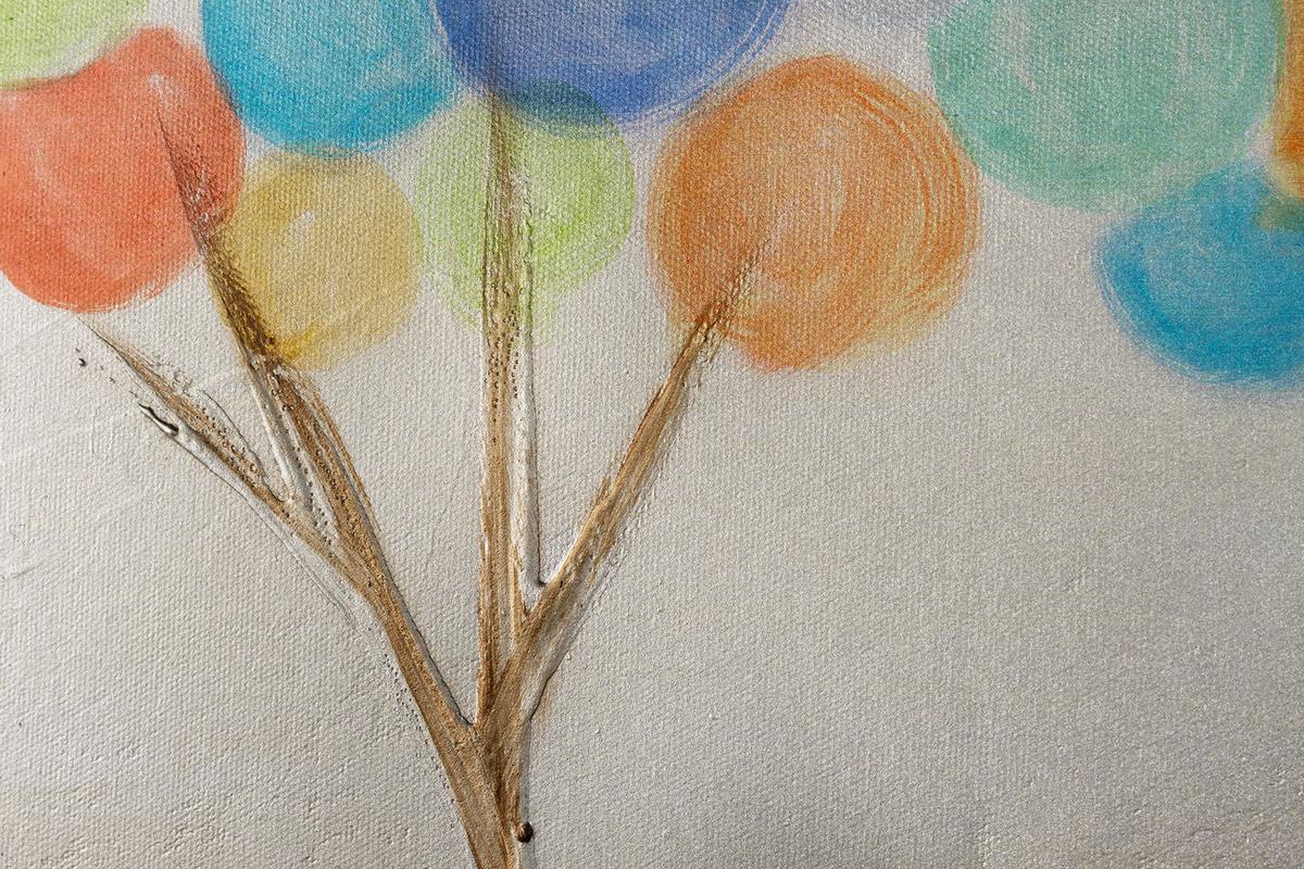 ÖLGEMÄLDE 150/50 cm - Multicolor/Weiß, Holz/Textil (150/50cm) - KUNSTLOFT