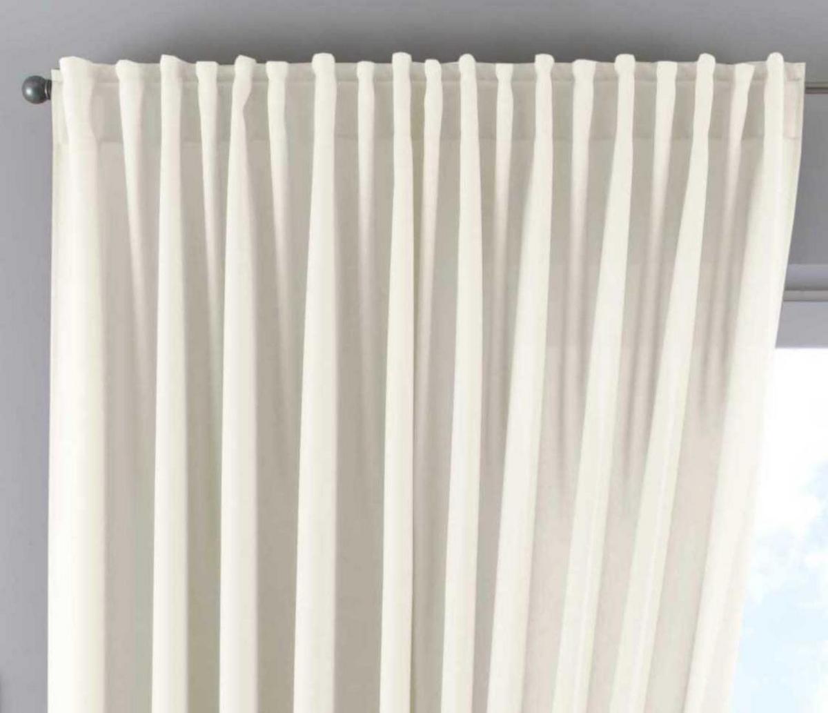 SCHLAUFENGARDINE 2ER SET »Palermo« HxB 250x300 cm Creme - Creme, Textil (300/250cm) - Gardinenbox