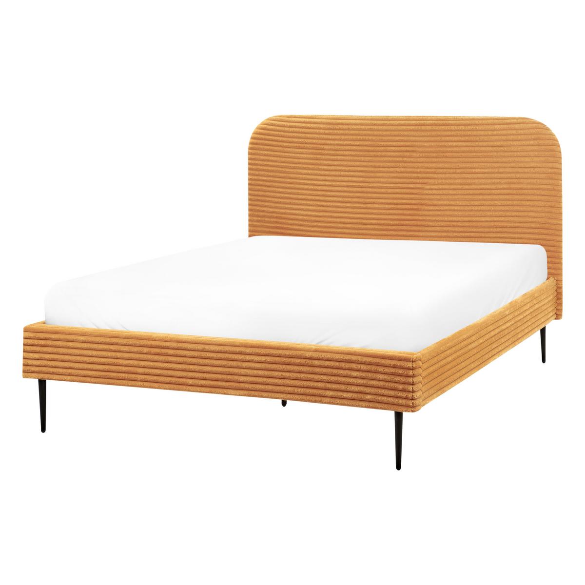 POLSTERBETT mit Lattenrost 140x200 cm Orange Flayat - Orange, Textil (140/200cm) - Beliani