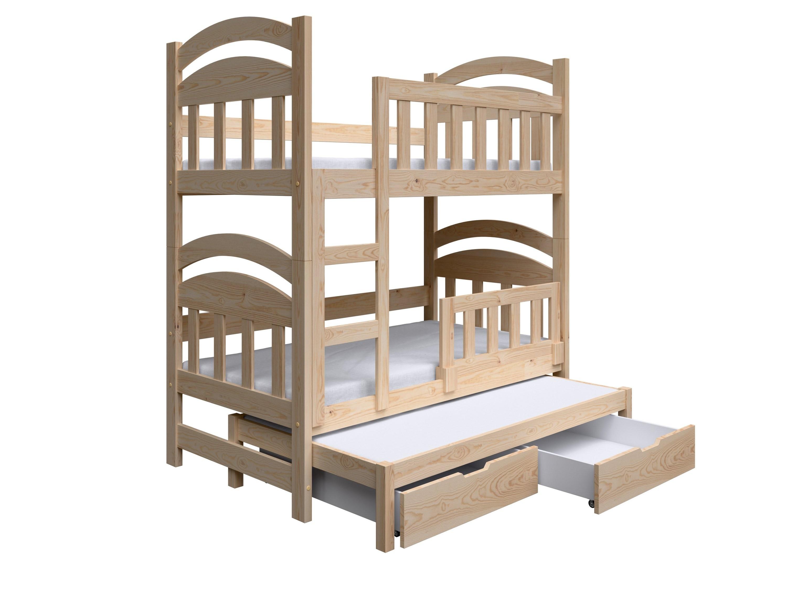 ETAGENBETT DUMBO mit Bettkasten 75x160 cm Kieferfarben - Kieferfarben, Holz (75/160cm) - MASSENO