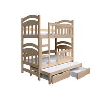 ETAGENBETT DUMBO mit Bettkasten 75x160 cm Kieferfarben - Kieferfarben, Holz (75/160cm) - MASSENO