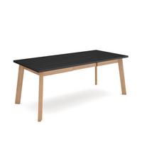ESSTISCH für 10 Gäste, schwarz eiche, 194/90/75cm - Eichefarben/Schwarz, Holzwerkstoff (90/194/75cm) - Skraut Home