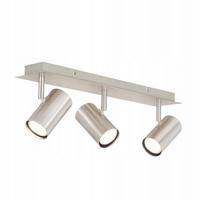 DECKENSTRAHLER Ingrid 3-flammig 47/6/17 cm - Silberfarben, Metall (47/6/17cm) - Nettlife