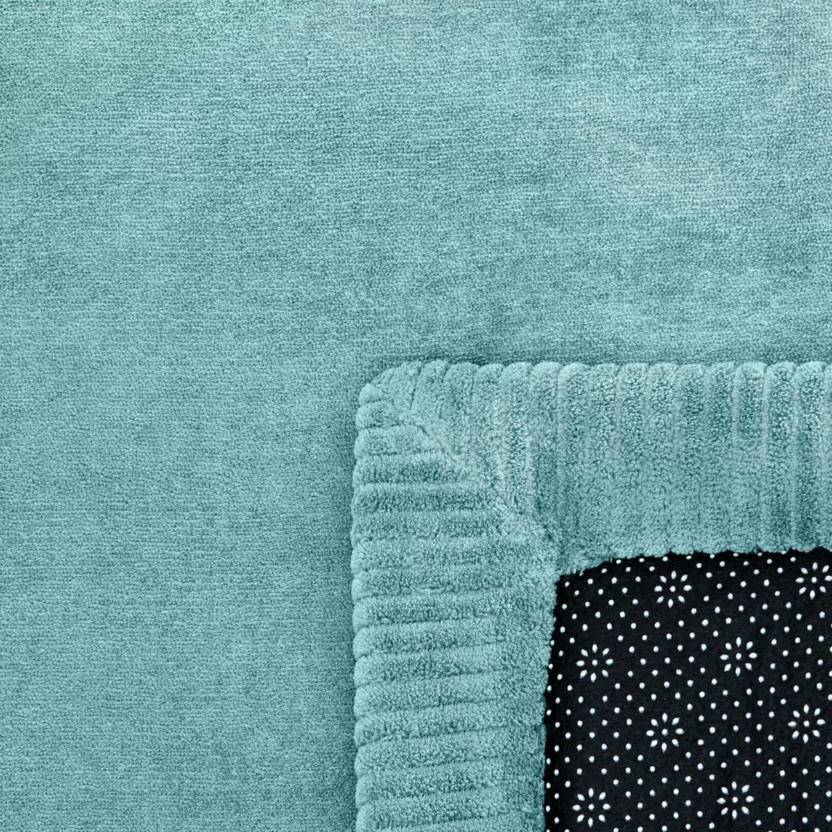 KURZFLORTEPPICH Waschbar, einfarbig, aus Polyester, Blau, Ø 80 cm - Blau, Textil (80/80cm) - KADIMA DESIGN