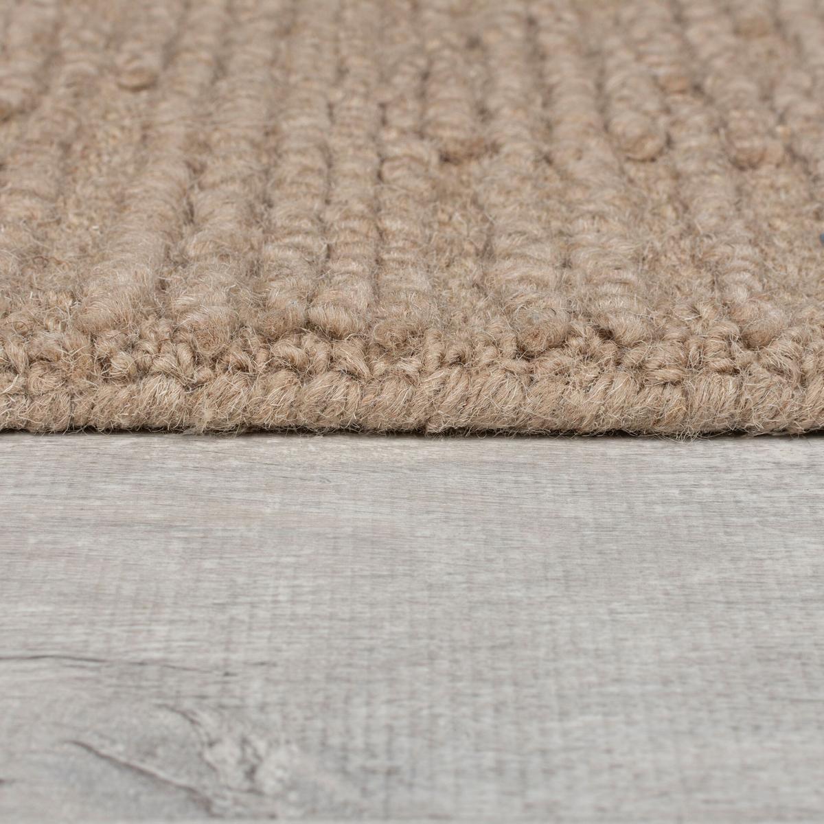 WOLLTEPPICH ALNE, einfarbig, Natur, 120 x 170 cm - Beige, Textil (170/120cm) - KADIMA DESIGN