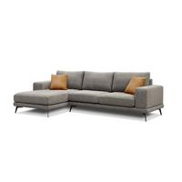 ECKSOFA MEDIOLANE 5-Sitzer, taupe - Taupe, Holzwerkstoff/Textil (158/282cm) - Wozimo
