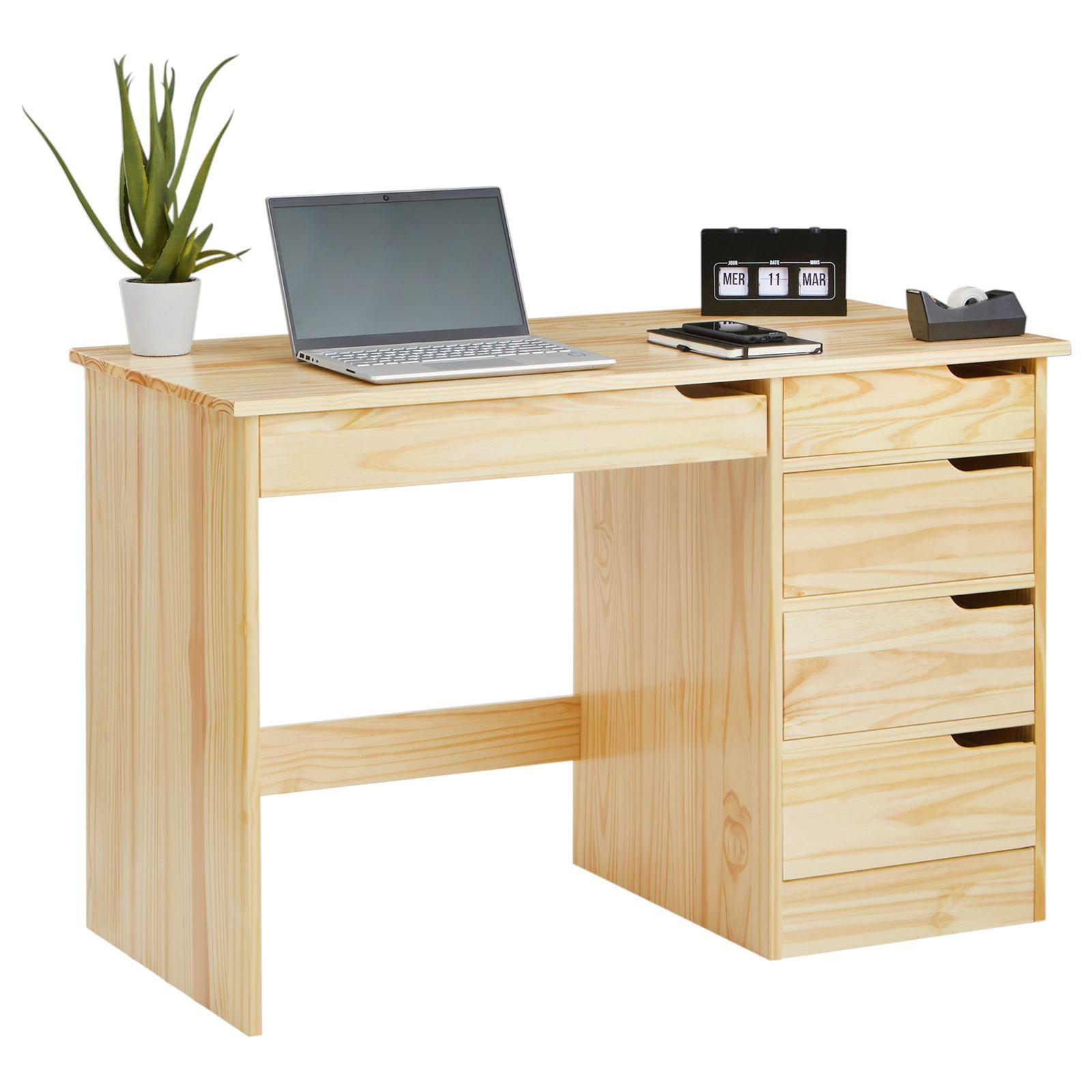 SCHREIBTISCH HUGO natur - Naturfarben, Holz (54/114/76cm) - IDIMEX