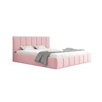 POLSTERBETT Detroit Komplettset - Rosa, Holzwerkstoff/Textil (160/200cm) - Fun Möbel