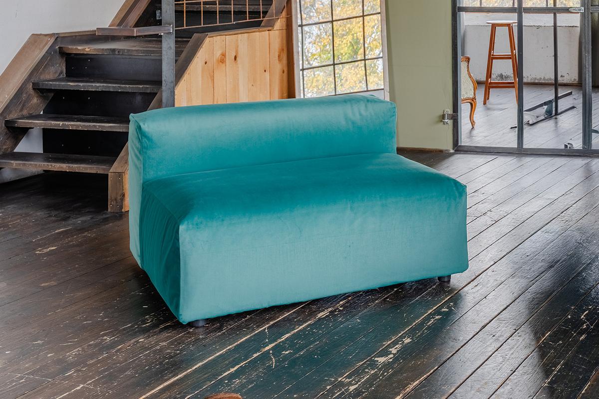 SESSEL MIA Grün Velvet - Schwarz/Grün, Kunststoff/Textil (120/72/120cm) - KAWOLA