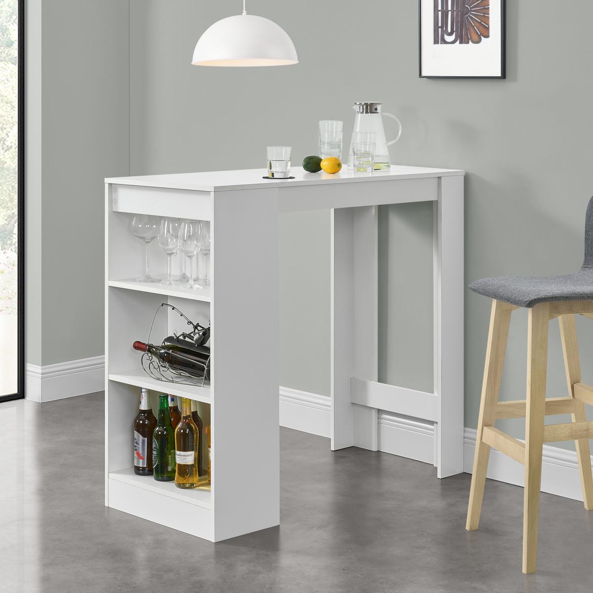 BARTISCH Kouvala - Weiß, Holzwerkstoff (50/110/103cm) - [en.casa]