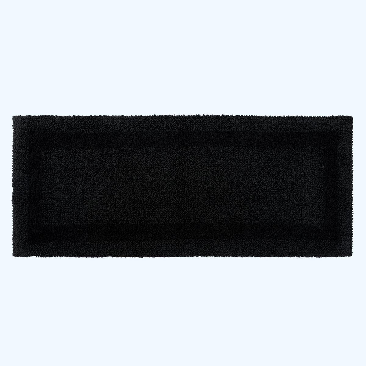 BADEMATTE 40/100 cm, 100% Baumwolle, wendbar - Schwarz, Textil (40/100cm) - Homescapes