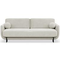 SCHLAFSOFA Ovals Creme - Creme/Schwarz, Textil/Metall (236/95/96cm) - Selsey