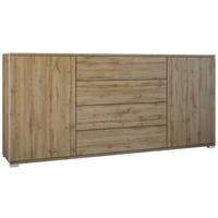 SIDEBOARD Santo Eiche Evoke - Eiche San Remo, Holzwerkstoff (166.5/75.5/35cm) - Vladon