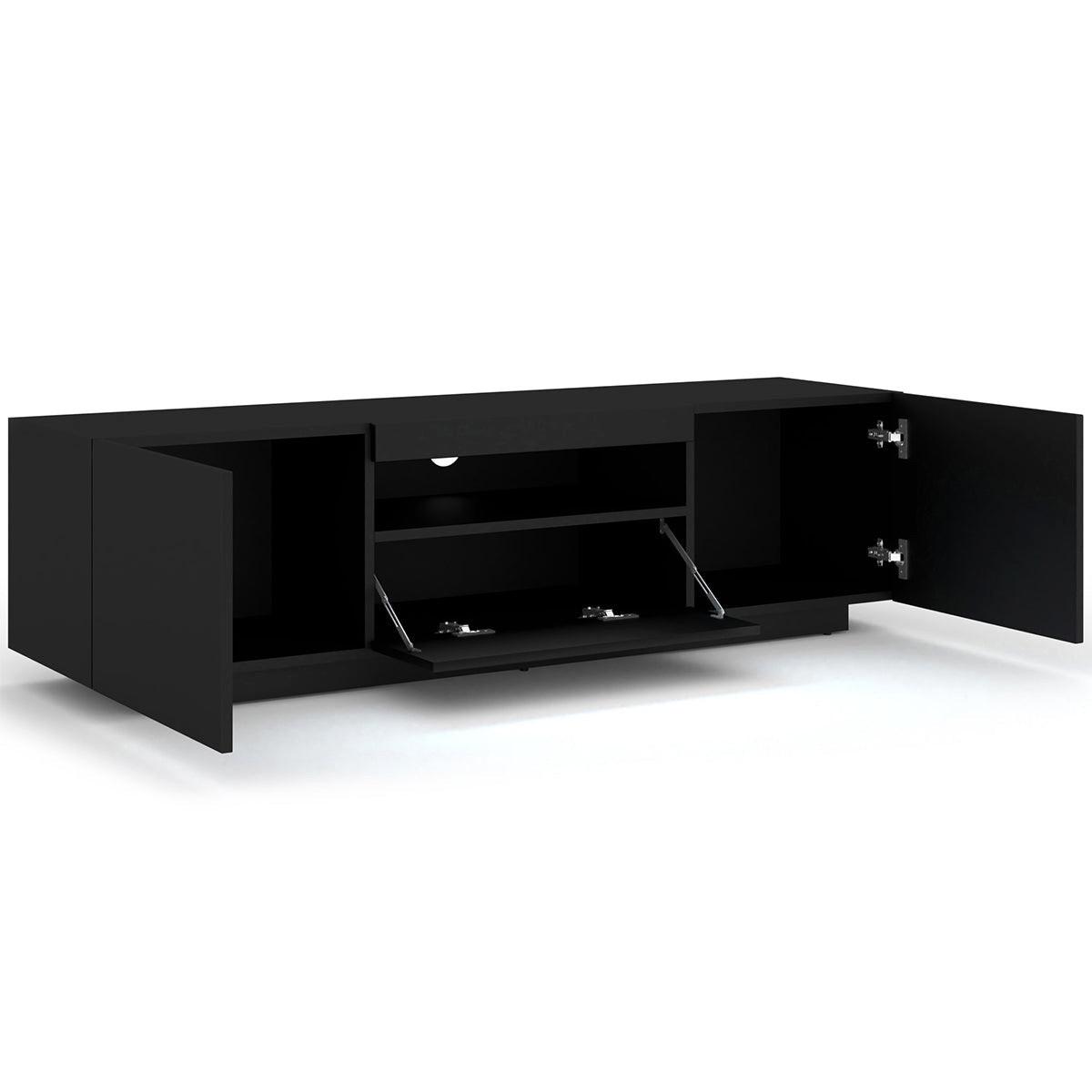 TV-MÖBEL Aurus Schwarz - Schwarz, Holzwerkstoff (150/36/37cm) - Petits-meubles