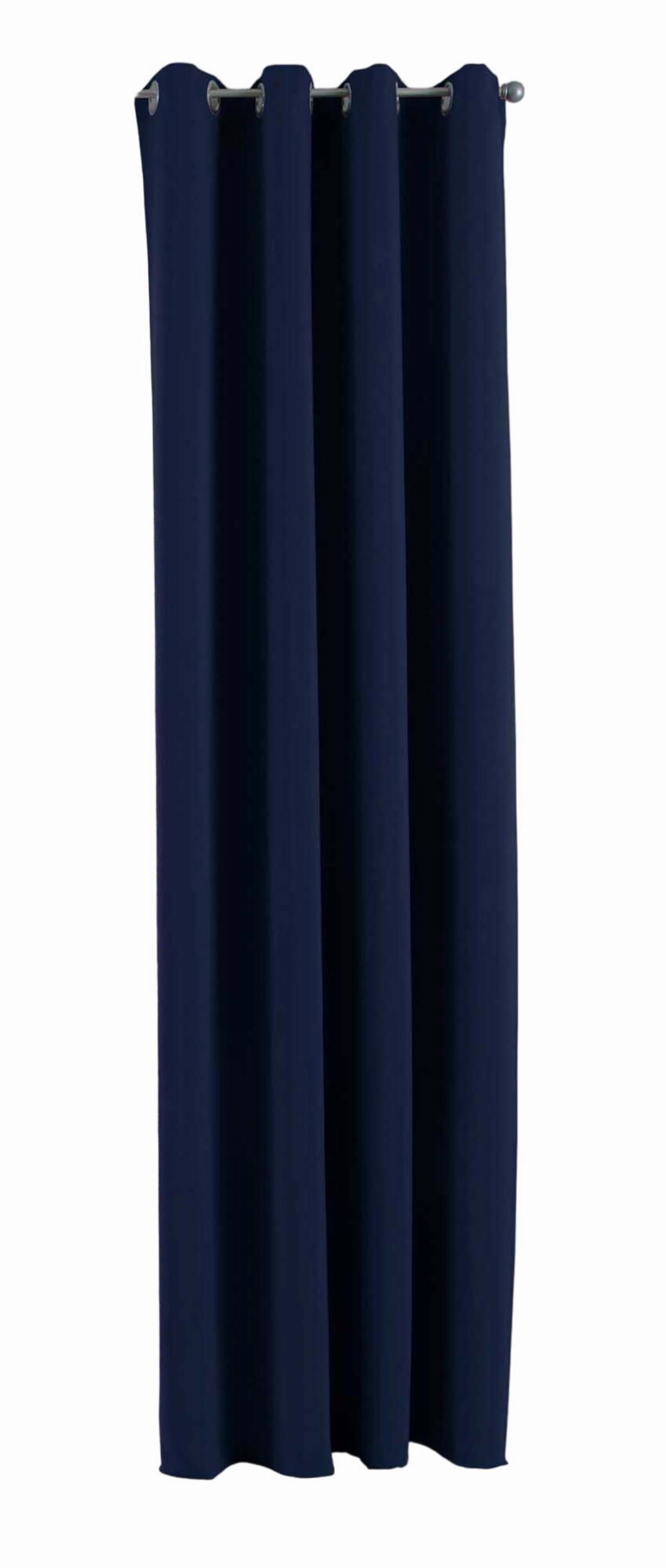 VORHANG »NEW YORK« HxB 245x140 cm Blau - Blau, Textil (140/245cm) - Gardinenbox