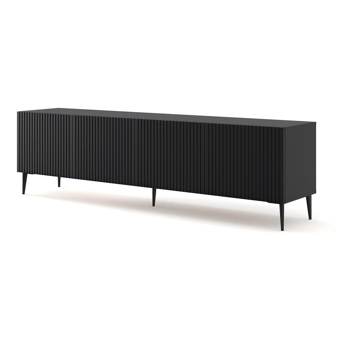 TV-MÖBEL Philaé Schwarz - Schwarz, Holzwerkstoff (200/56/42cm) - Petits-meubles