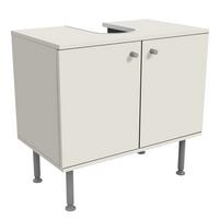 WASCHBECKENUNTERSCHRANK Meersand 60/55/35 cm - Beige, Holzwerkstoff (60/55/35cm) - Bilderwelten