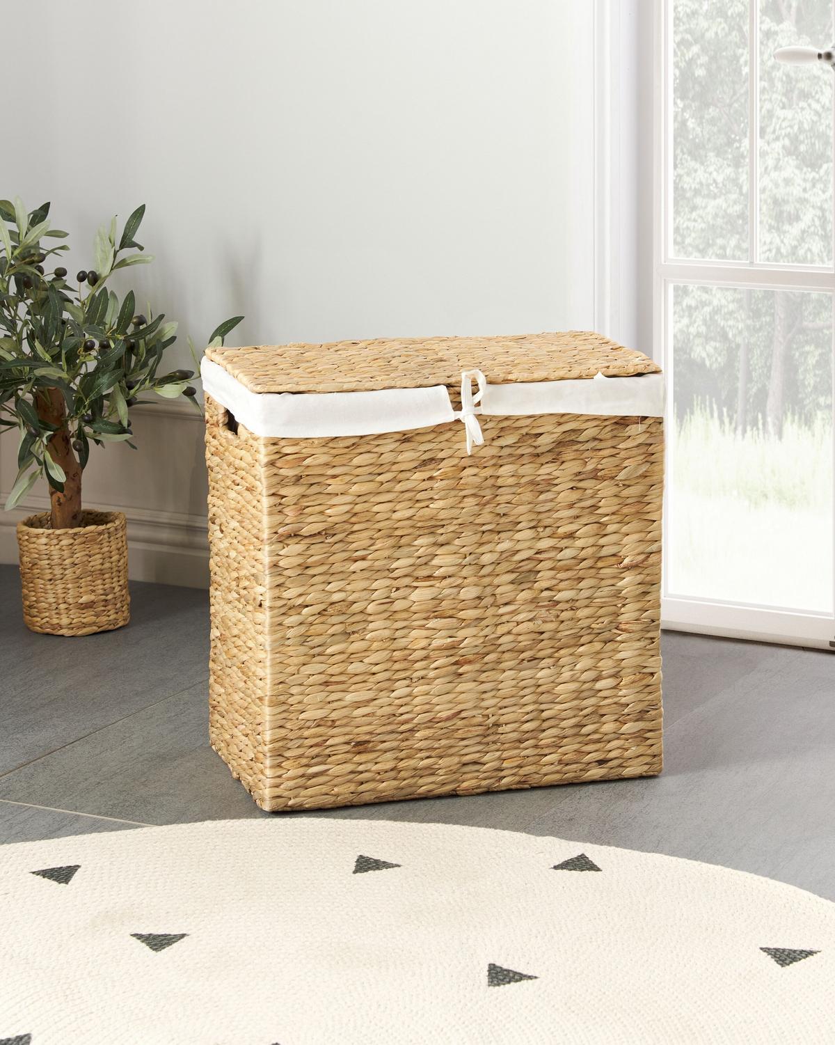 KORB Natürlich Langson - Beige/Naturfarben, Naturmaterialien (30/50/50cm) - Beliani