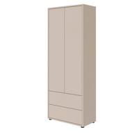 HOCHSCHRANK Der Aufrechte - Beige, Holzwerkstoff (70/188/36cm) - Mokebo