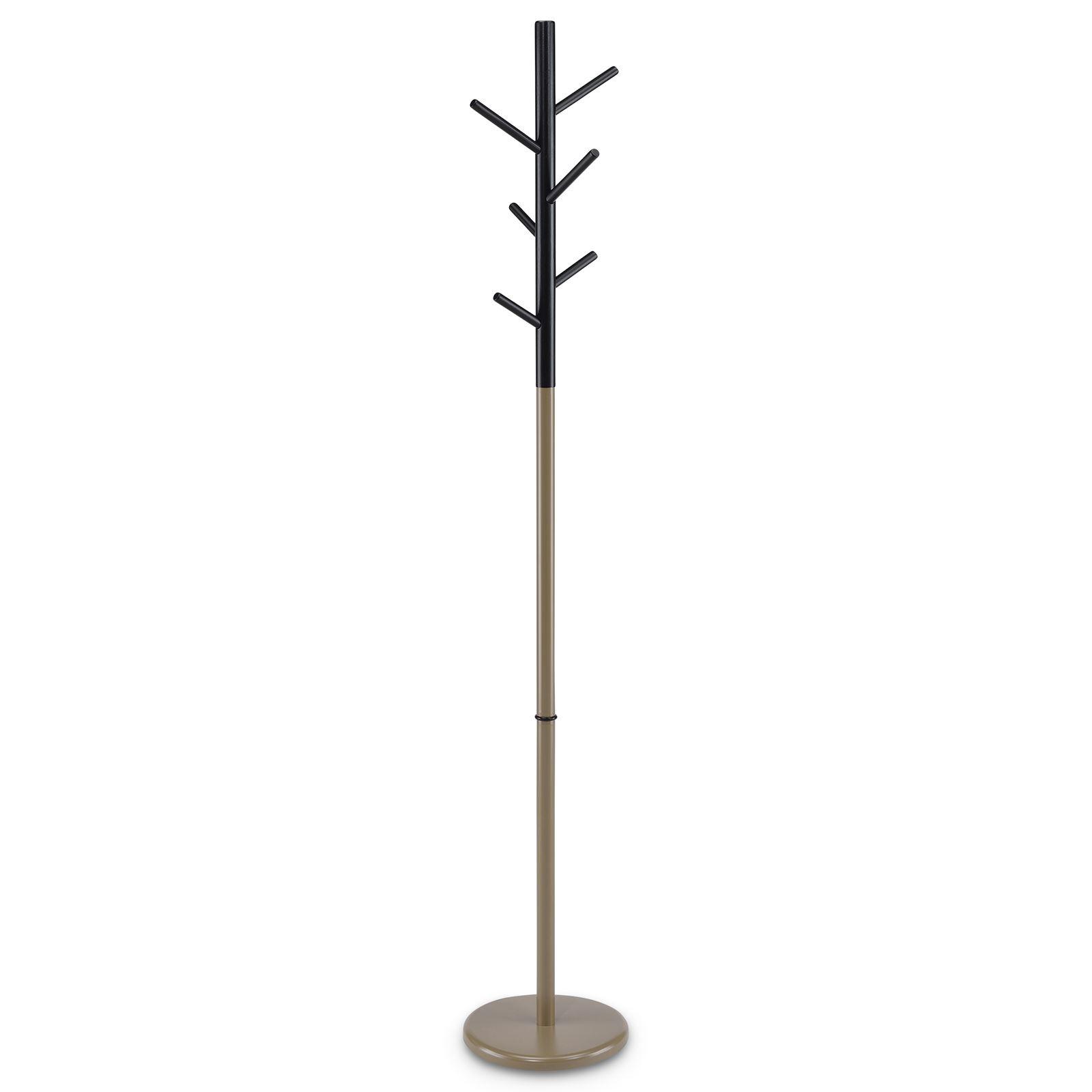 KLEIDERSTÄNDER ENRICO champagne/schwarz - Champagner/Schwarz, Holz (28/171/28cm) - IDIMEX