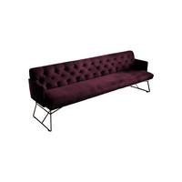 ESSZIMMERBANK CHARME Violett Velvet - Violett, Textil (206/85/68cm) - KAWOLA