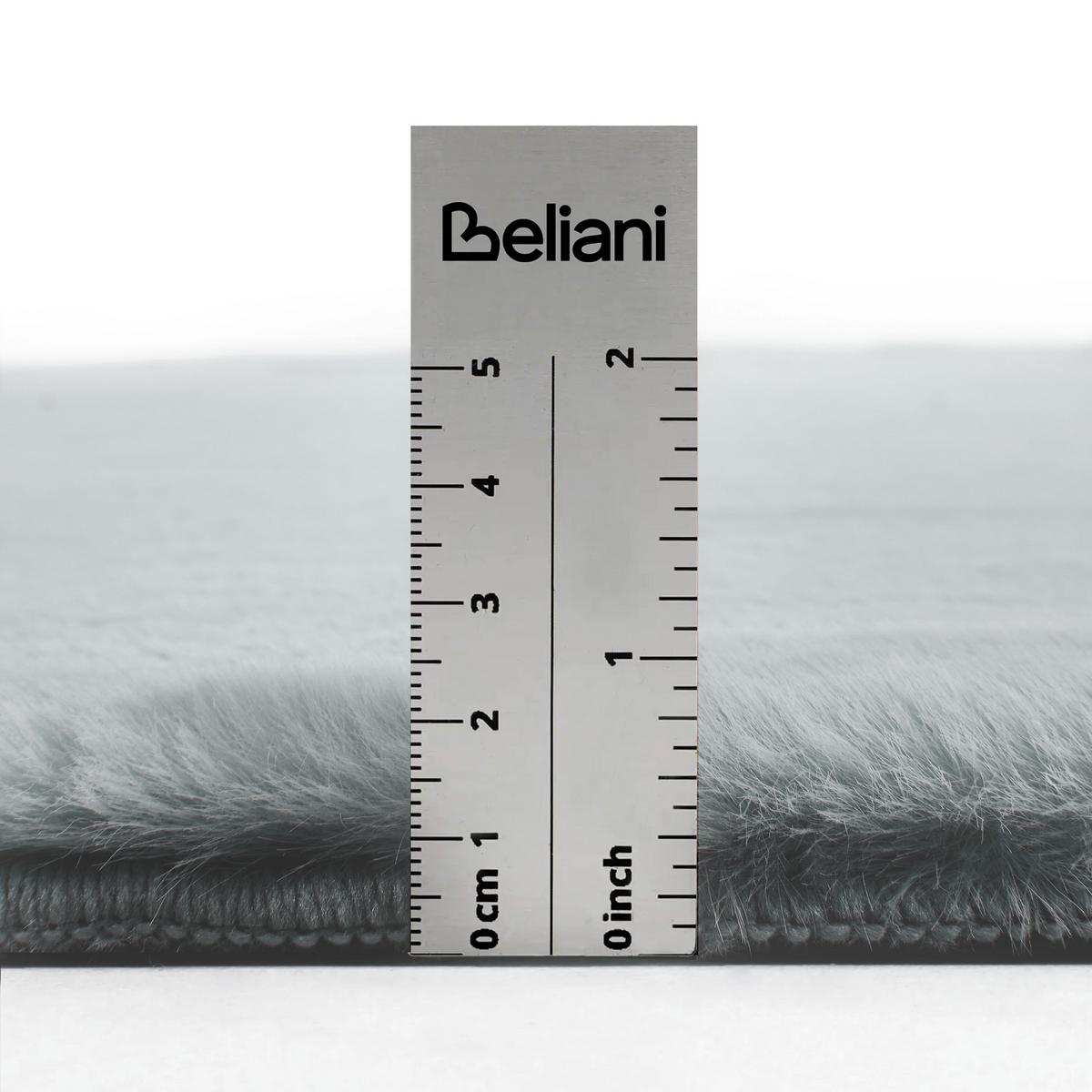 TEPPICH Hellgrau 160/230 cm Dawa - Hellgrau/Grau, Kunststoff (160/230cm) - Beliani