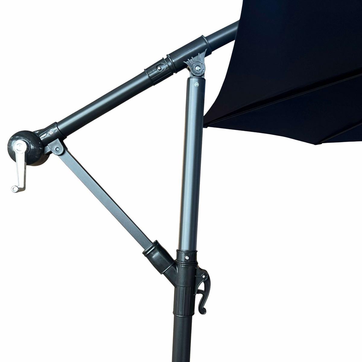 GARTENSCHIRM Blau 300/245/300 - Blau, Textil/Metall (300/300cm) - RAUMHIRSCH FURNITURE