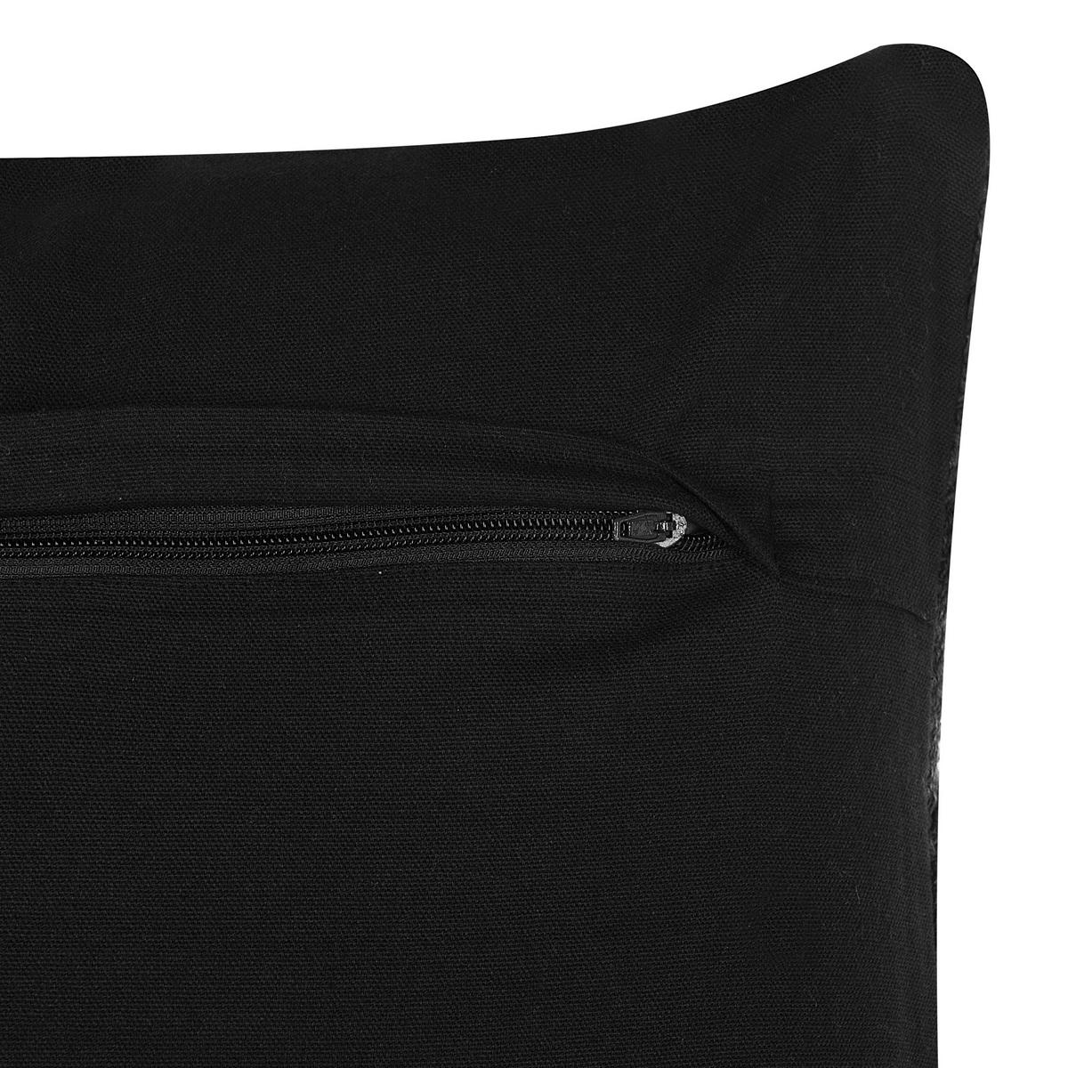 DEKOKISSEN Dunkelgrau 45/45 cm Paika - Dunkelgrau, Naturmaterialien/Textil (45/45cm) - Beliani