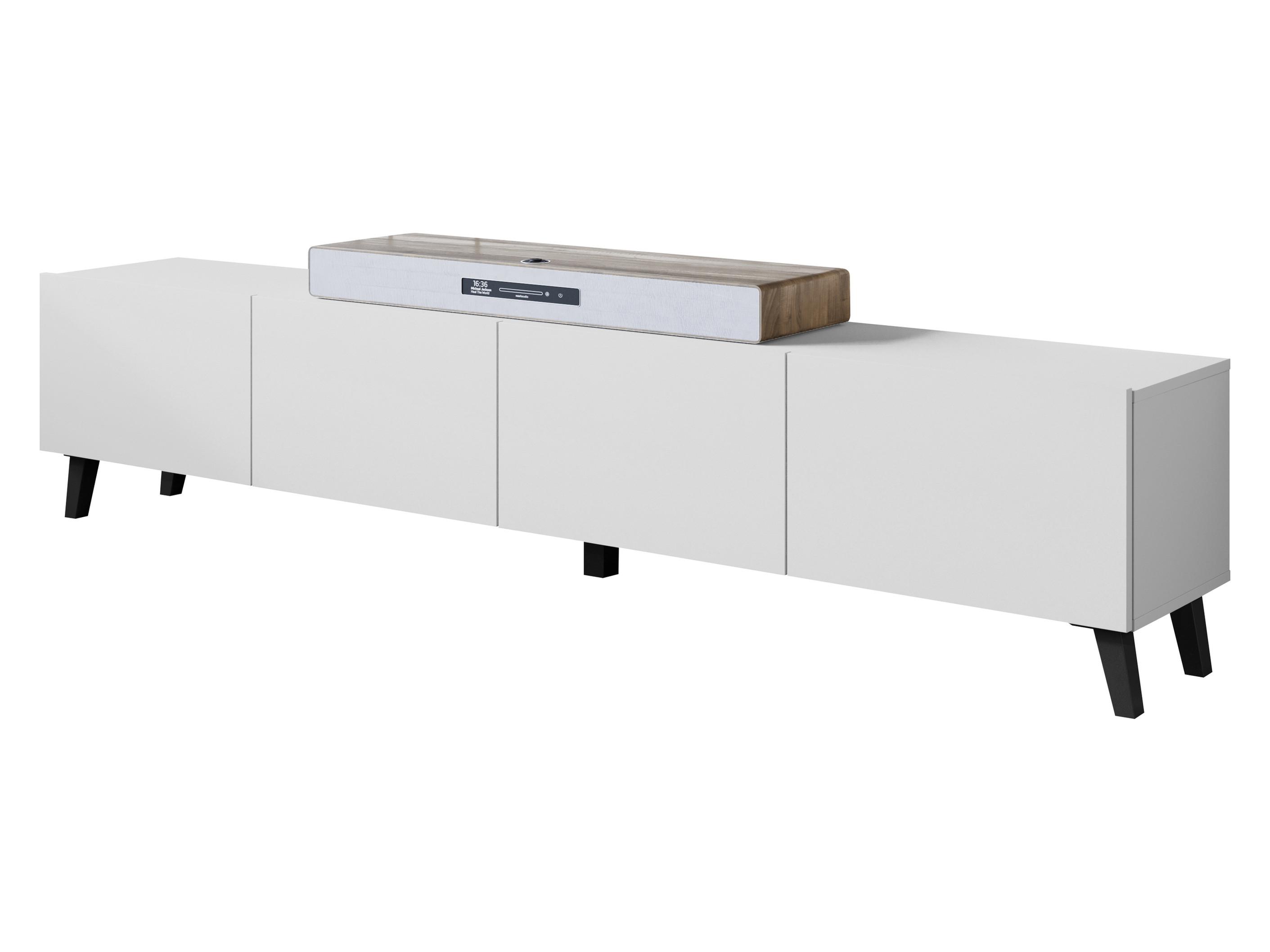 TV-LOWBOARD Phuket 190 - Schwarz/Weiß, Holzwerkstoff/Kunststoff (190/40/32cm) - MIRJAN24