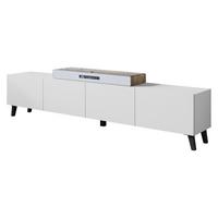 TV-LOWBOARD Phuket 190 - Schwarz/Weiß, Holzwerkstoff/Kunststoff (190/40/32cm) - MIRJAN24