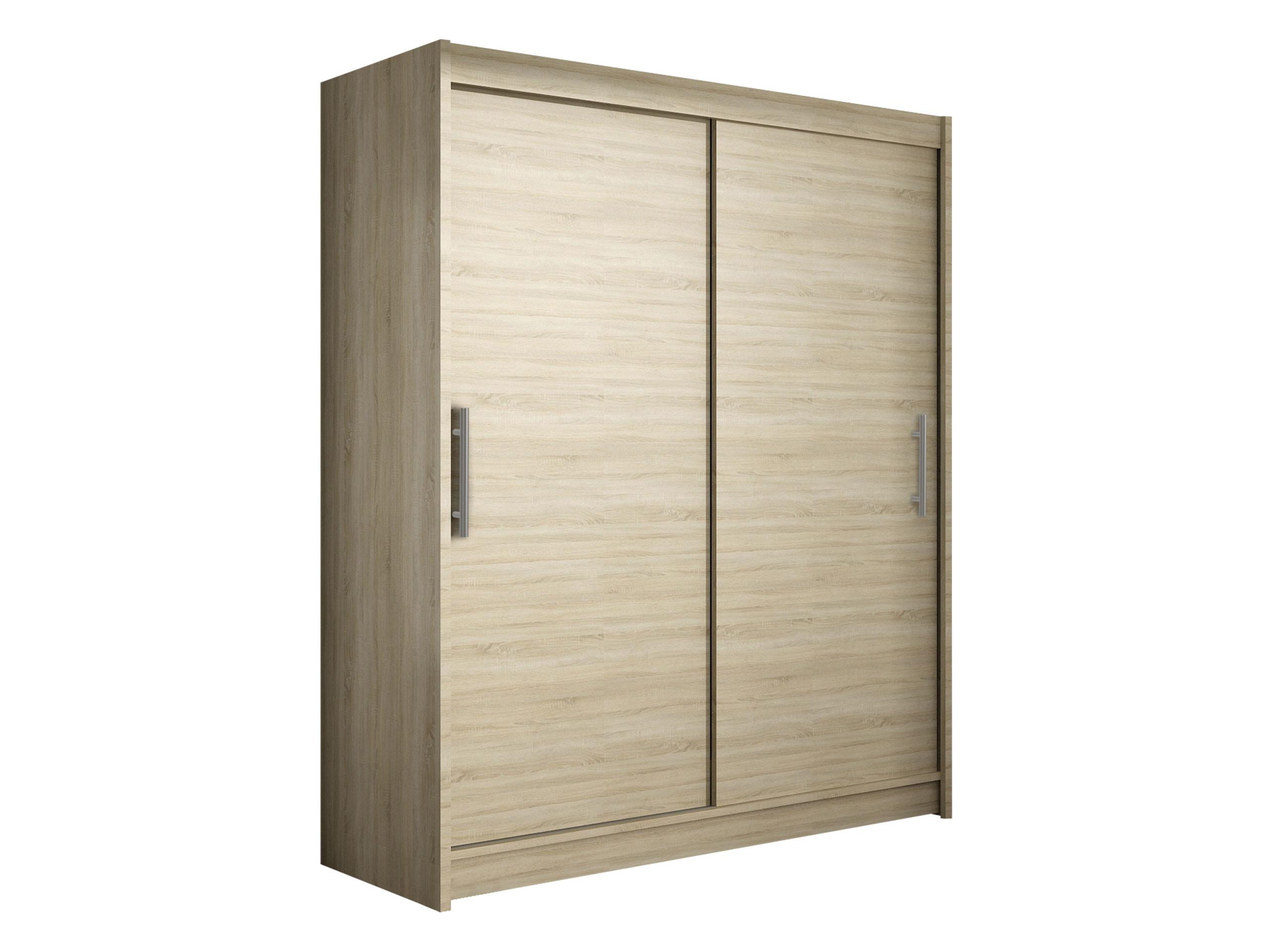 SCHWEBETÜRENSCHRANK Westa I - Silberfarben/Sonoma Eiche, Holzwerkstoff/Metall (150/200/58cm) - MIRJAN24