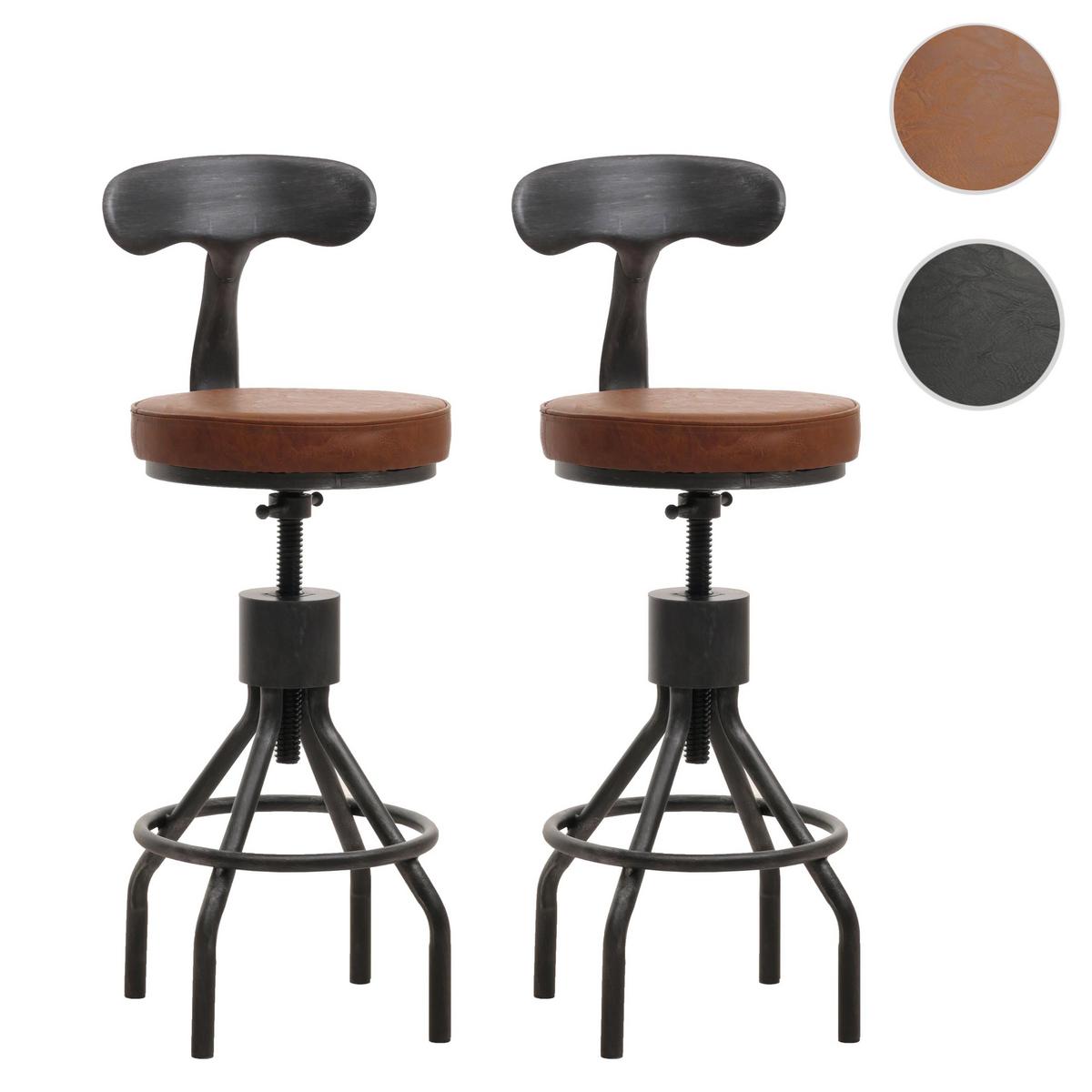BARHOCKER Braun 2er-Set - Braun, Textil (41/108/47cm) - MCW